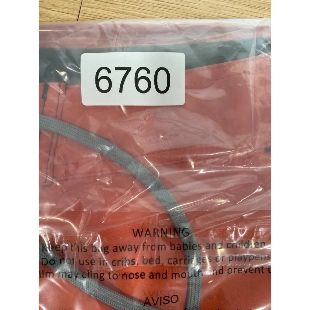 Stio CFS Board Shorts Mens 30 Orange Drawstring Zip Pocket Beach Swimming